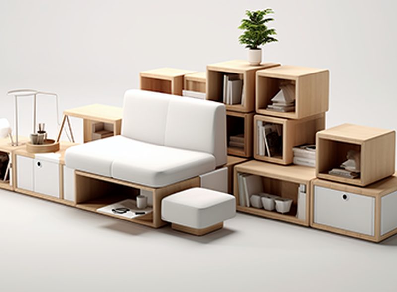 Small Home Design with Multifunctional Modular Furniture