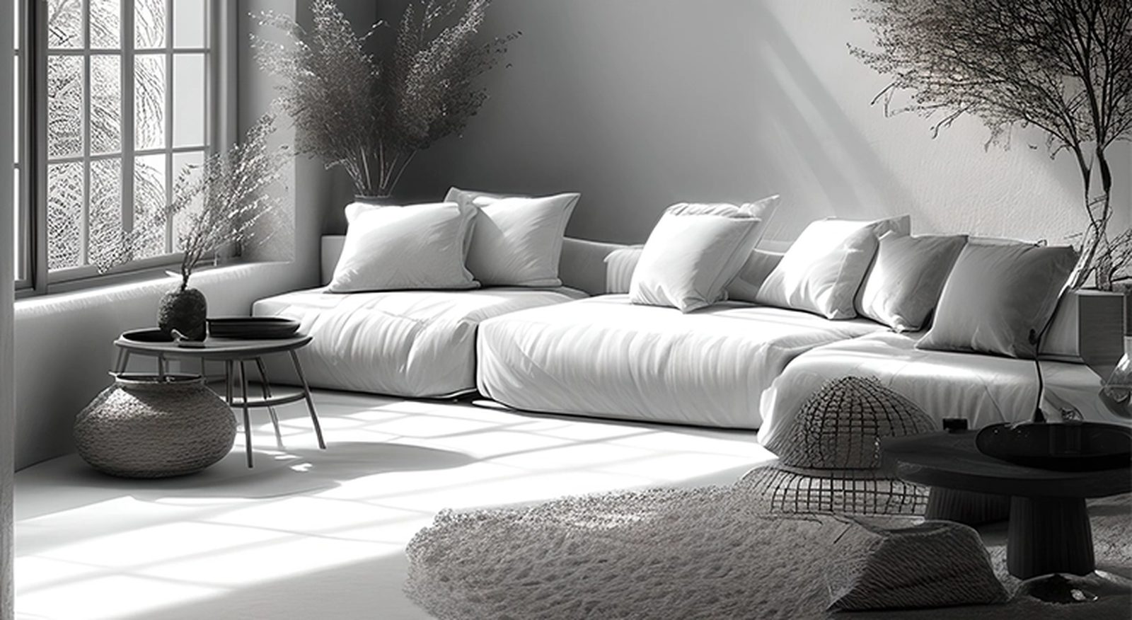 Monochrome Living Spaces